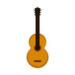 Isolated guitar icon. Musical instrument. Vector illustration design