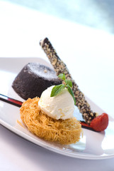 Creative italian food serving