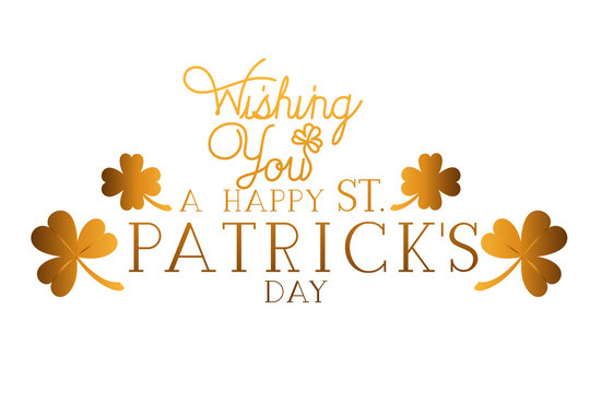 wishing you a happy st patricks day label icons