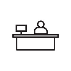 Sales booth icon Vector illustration, EPS10.