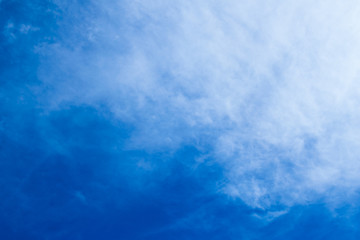 clouds on the blue sky