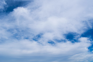 clouds on the blue sky