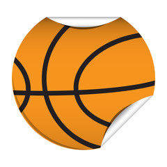 Circle Basketball Sticker