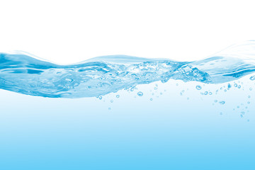 Water splash,water splash isolated on white background,blue water splash