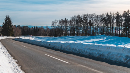Beautiful winter view near Kerschbaum-Bavarian Forest-Bavaria-Germany