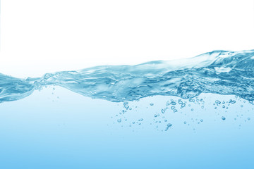 Water splash,water splash isolated on white background,blue water splash