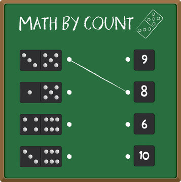 Match domino number worksgeet