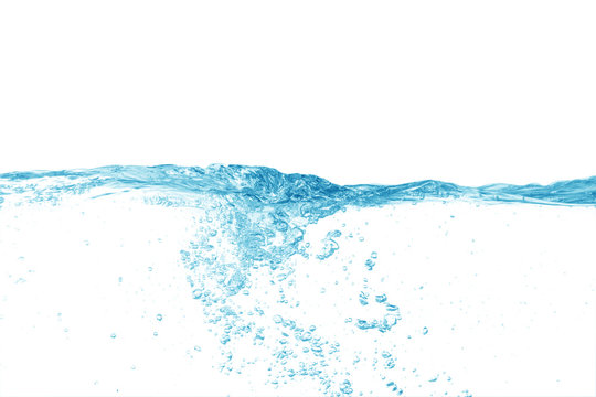 Water splash,water splash isolated on white background,blue water splash