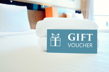 Gift voucher concept.