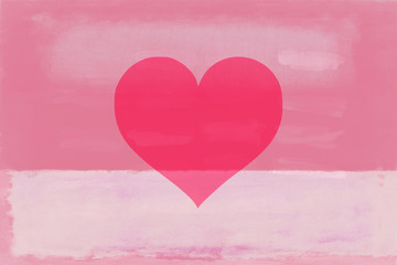 Obraz na płótnie Canvas Red Heart Romance Tone Icon Texture Art Background Pattern Design Graphic