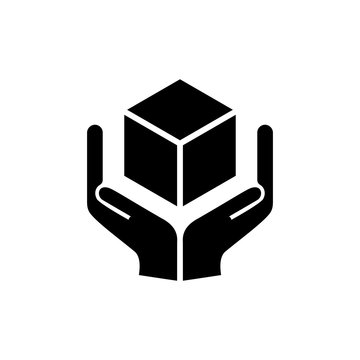 Handle with care symbol  icon vector
