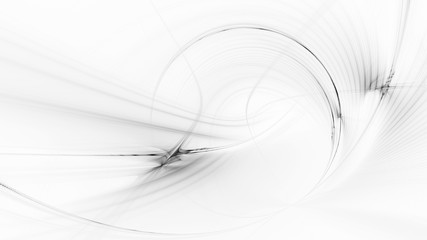 Abstract white background texture. Dynamic curves ands blurs pattern. Detailed fractal graphics. Science and technology concept.