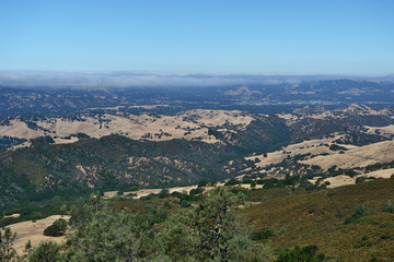Fototapeta na wymiar Mountain landscape in Mount Diablo State Park, Northern California, USA