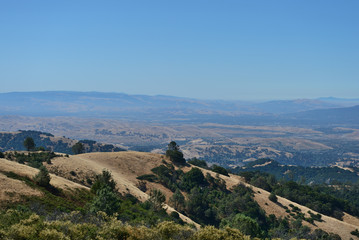 Fototapeta na wymiar Mountain landscape in Mount Diablo State Park, Northern California, USA