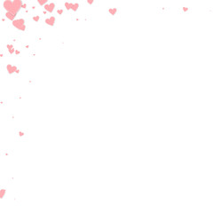 Pink heart love confettis. Valentine's day corner 