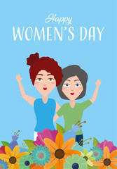 Obraz na płótnie Canvas happy womens day