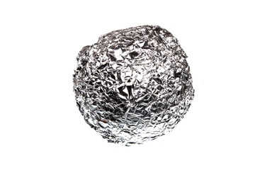 bent metal isolated on white background