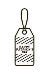 st patrick day commercial tag isolated icon