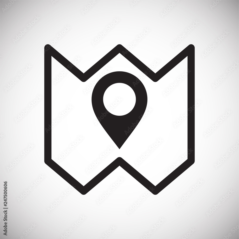 Poster navigation icon on white background for graphic and web design, modern simple vector sign. internet 