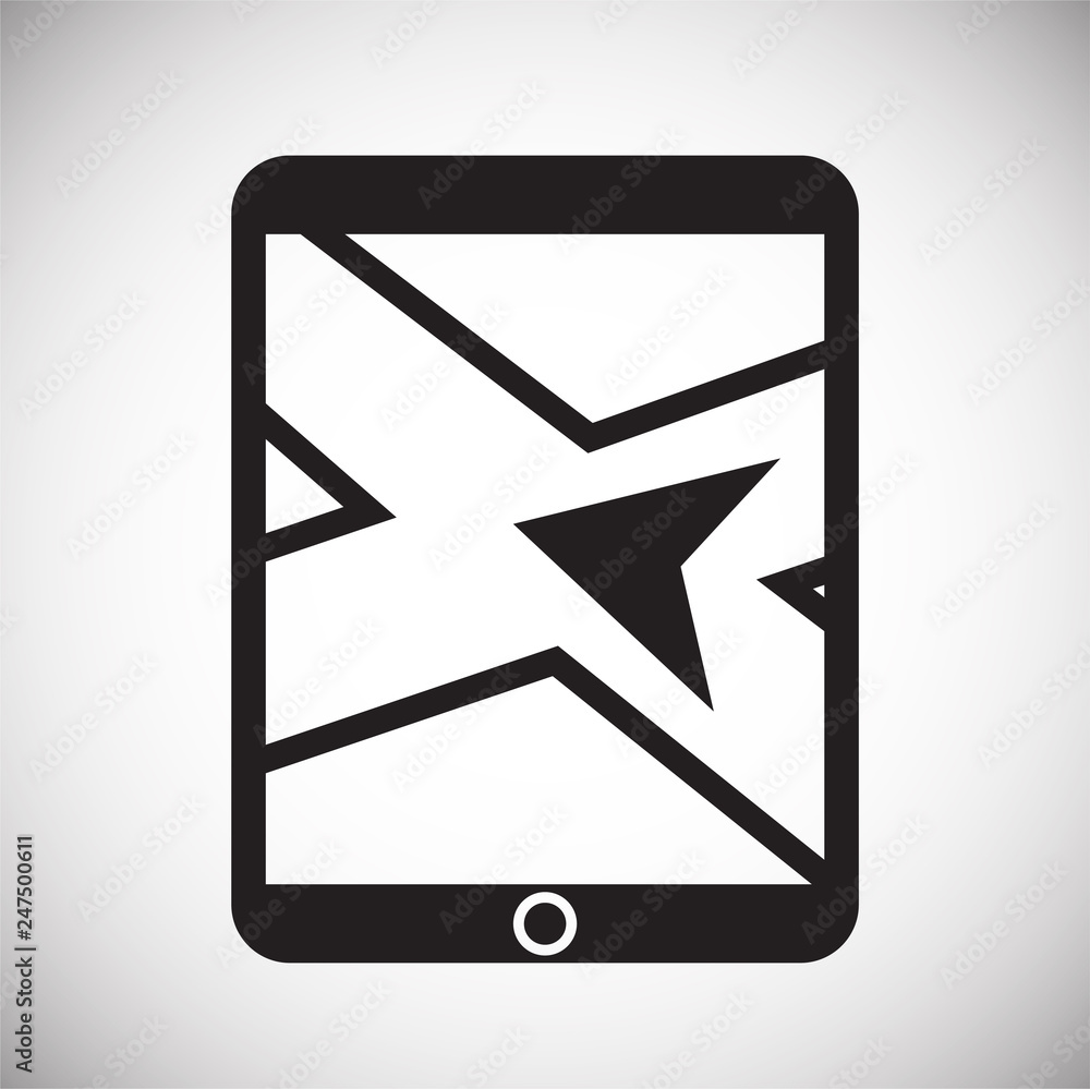 Poster navigation icon on white background for graphic and web design, modern simple vector sign. internet 