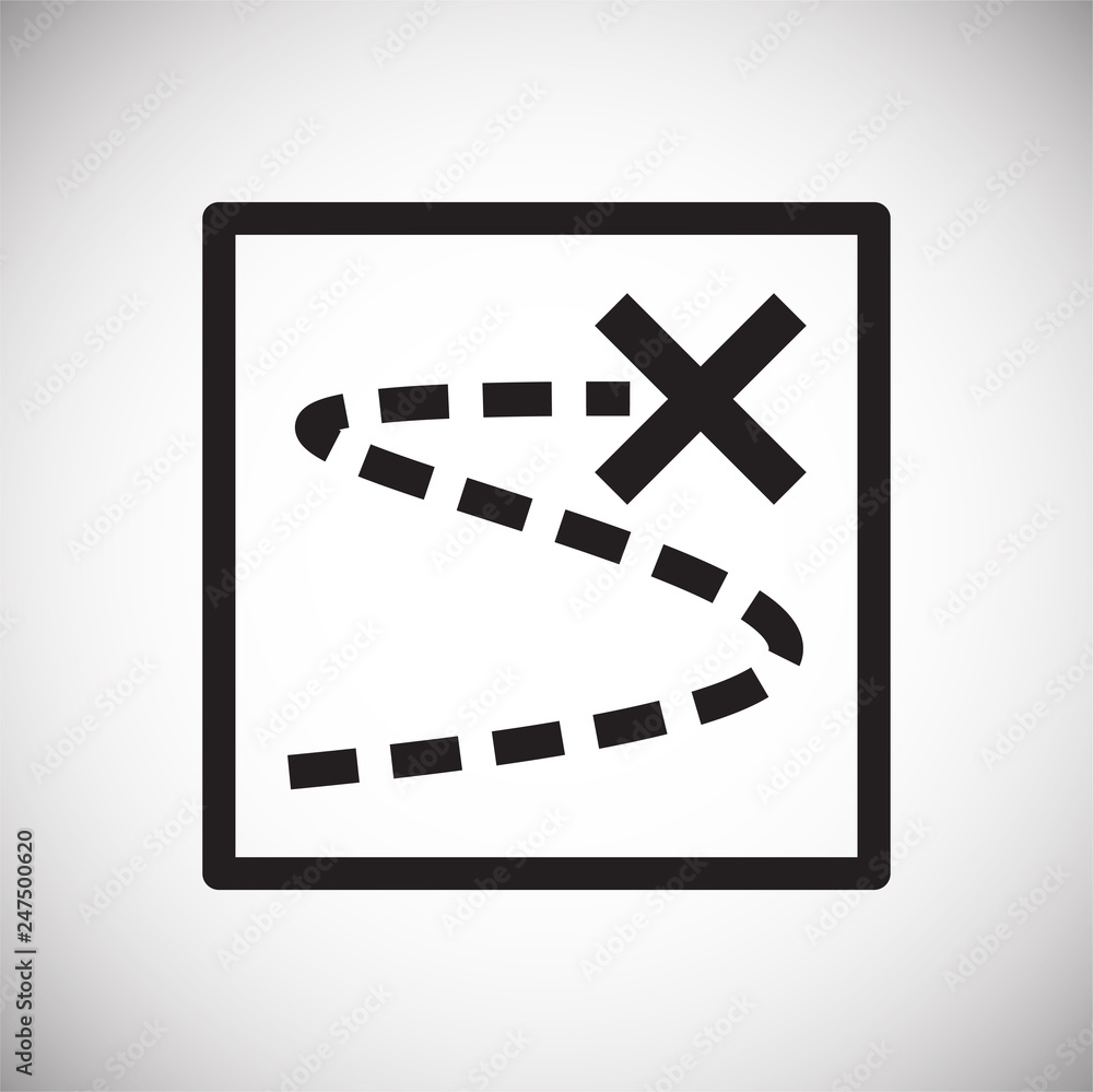 Poster navigation icon on white background for graphic and web design, modern simple vector sign. internet 