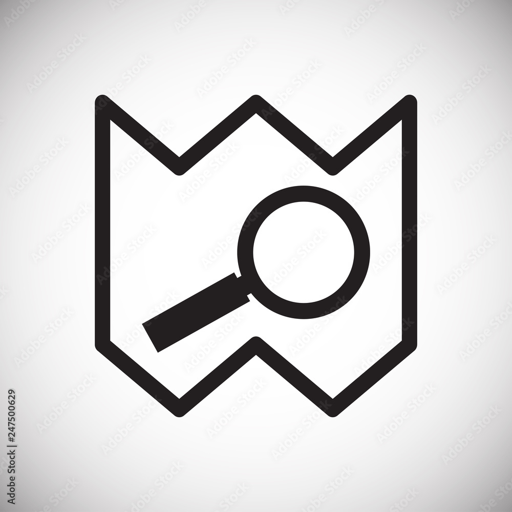 Poster navigation icon on white background for graphic and web design, modern simple vector sign. internet 