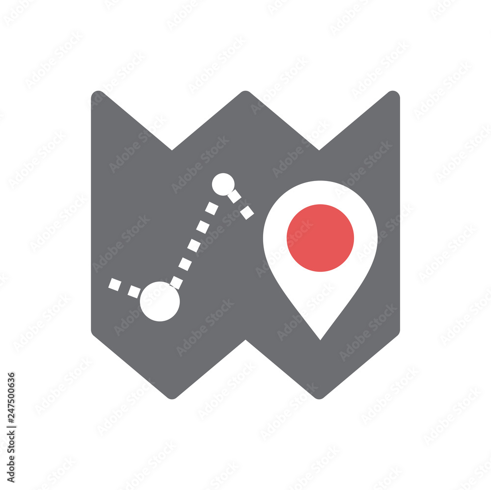 Poster navigation icon on white background for graphic and web design, modern simple vector sign. internet 