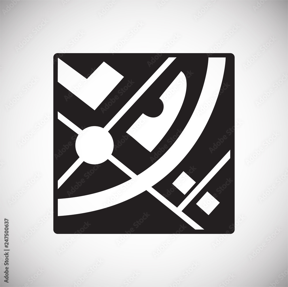 Poster navigation icon on white background for graphic and web design, modern simple vector sign. internet 