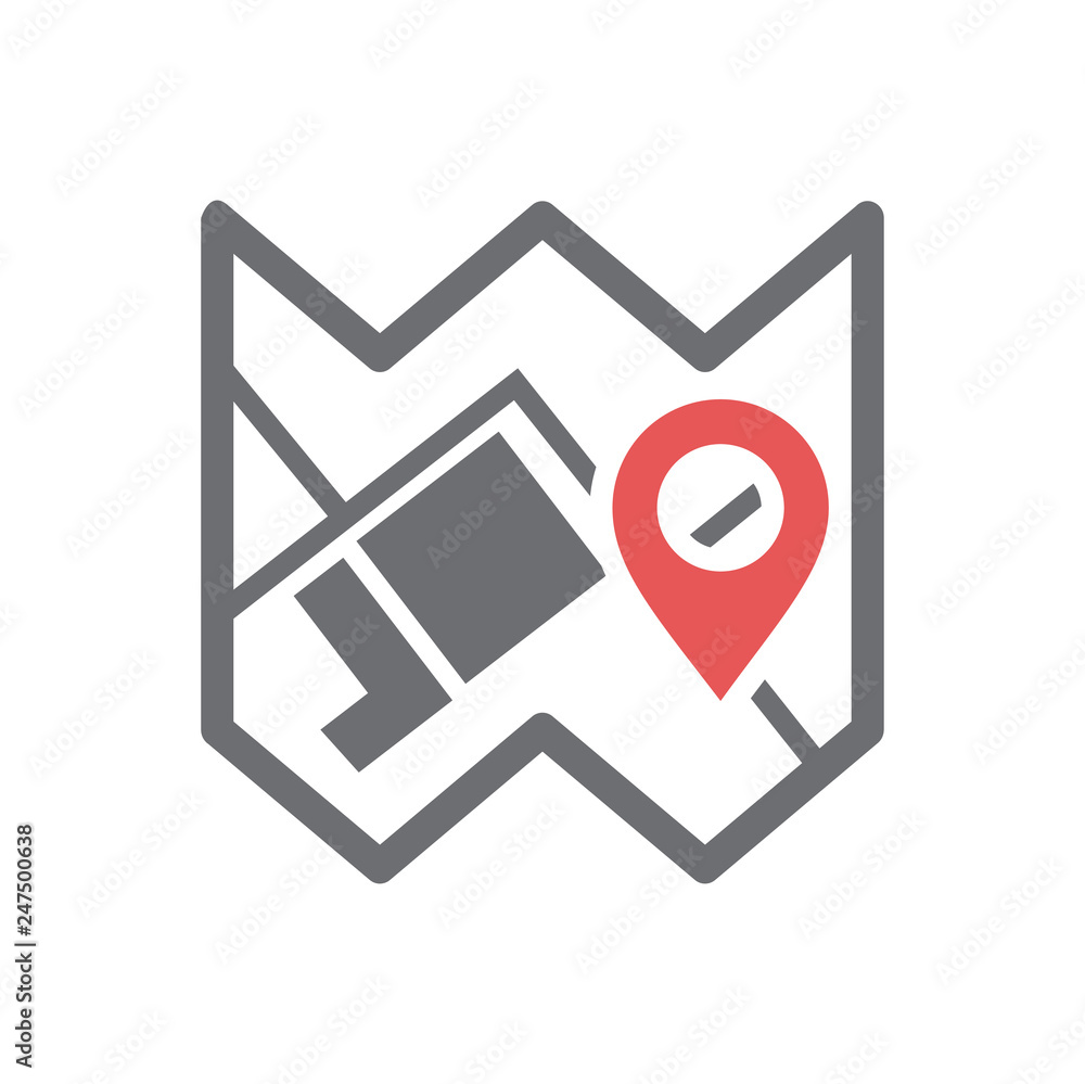 Poster navigation icon on white background for graphic and web design, modern simple vector sign. internet 