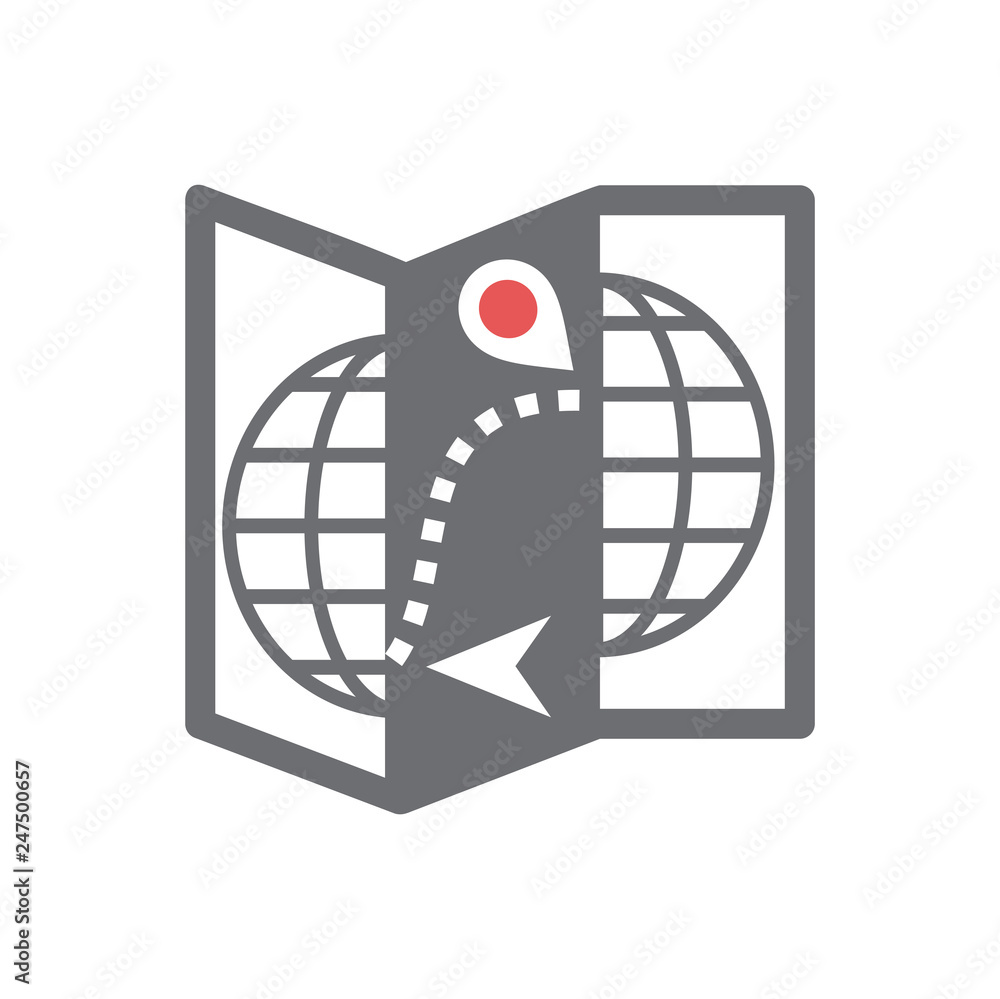 Poster navigation icon on white background for graphic and web design, modern simple vector sign. internet 
