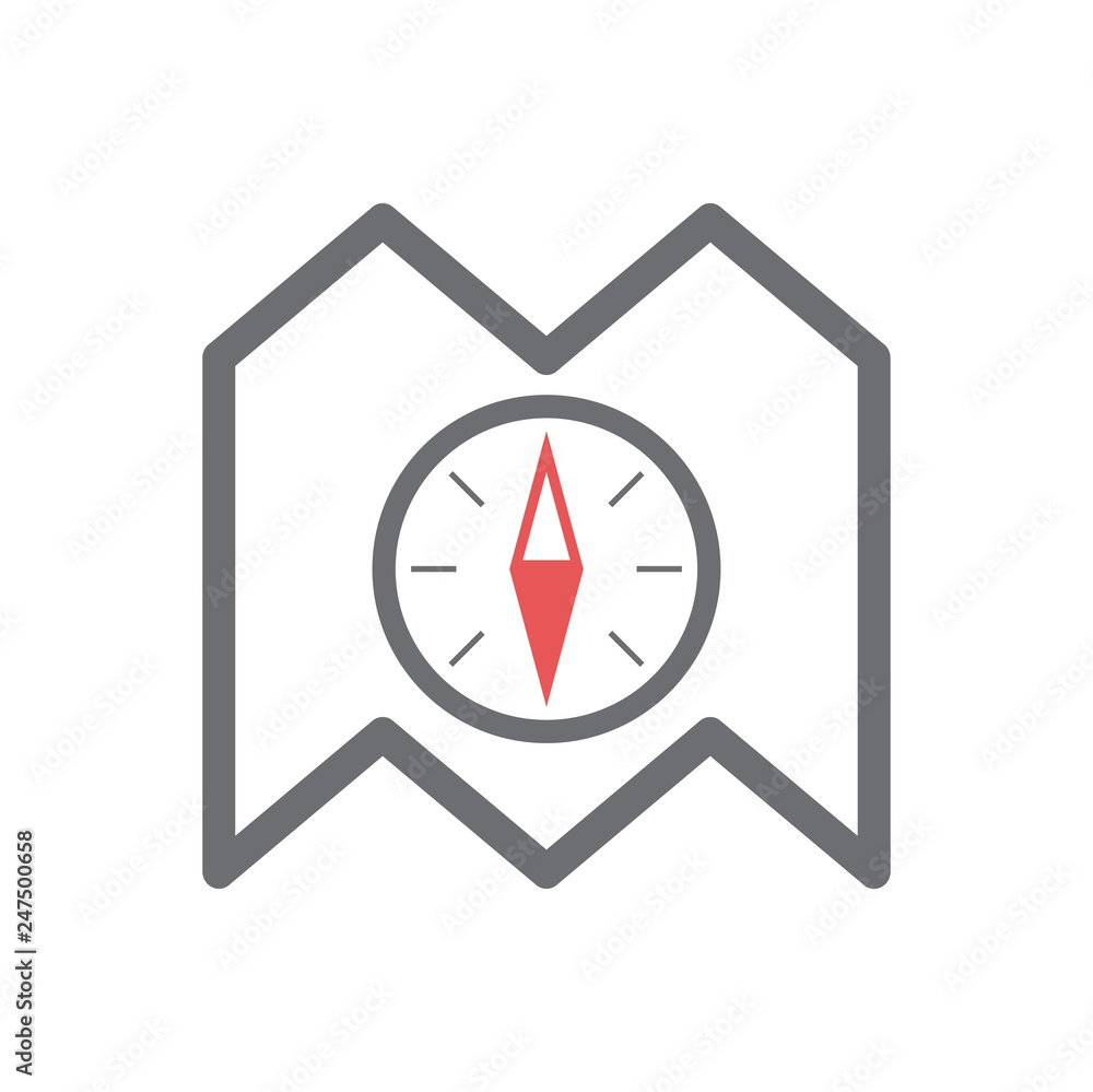 Poster navigation icon on white background for graphic and web design, modern simple vector sign. internet 