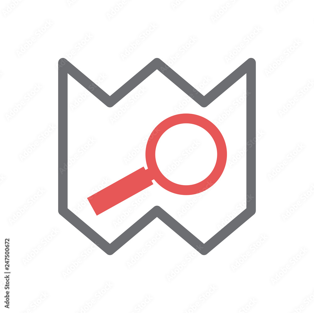 Poster navigation icon on white background for graphic and web design, modern simple vector sign. internet 