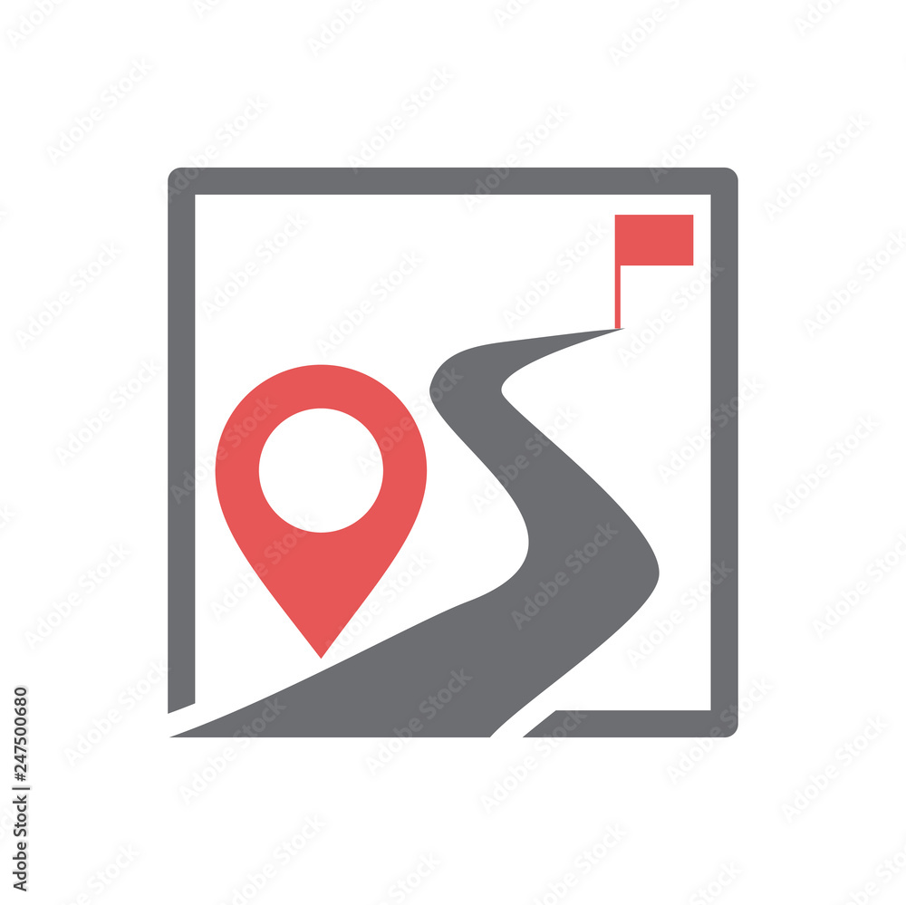 Poster navigation icon on white background for graphic and web design, modern simple vector sign. internet 