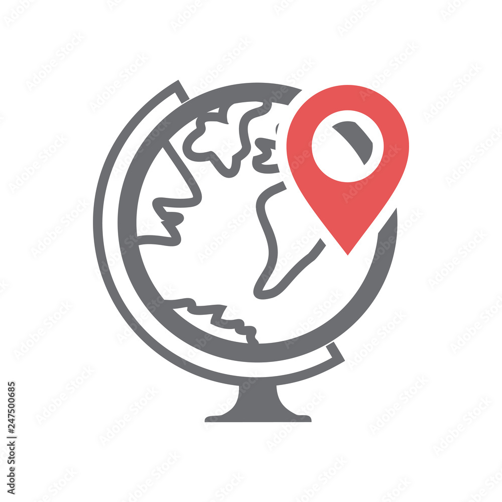 Poster navigation icon on white background for graphic and web design, modern simple vector sign. internet 