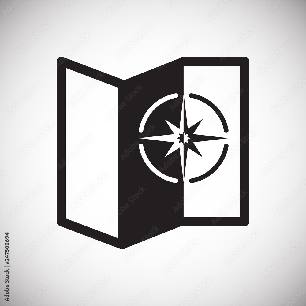 Poster navigation icon on white background for graphic and web design, modern simple vector sign. internet 