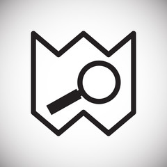 Navigation icon on white background for graphic and web design, Modern simple vector sign. Internet concept. Trendy symbol for website design web button or mobile app