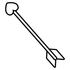 heart love with arrow