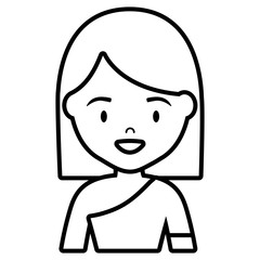 cute and little girl character