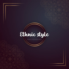 Gold background with mandala