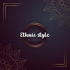 Gold background with mandala