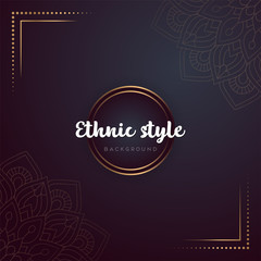 Gold background with mandala