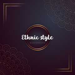 Gold background with mandala