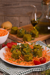 Vegetarian meatballs.