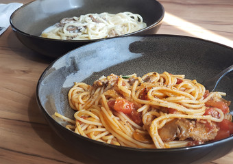 vegetarian tomato pasta spaghetti