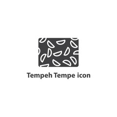 Tempeh tempe icon vector