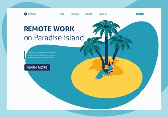 Isometric Landing Page for Create Ideas