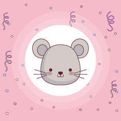 cute and little mouse character