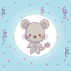 cute and little mouse character