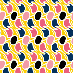 スタイリッシュなみなみパターン / シームレス