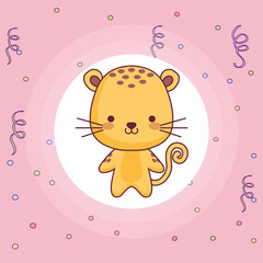 cute and little tiger character